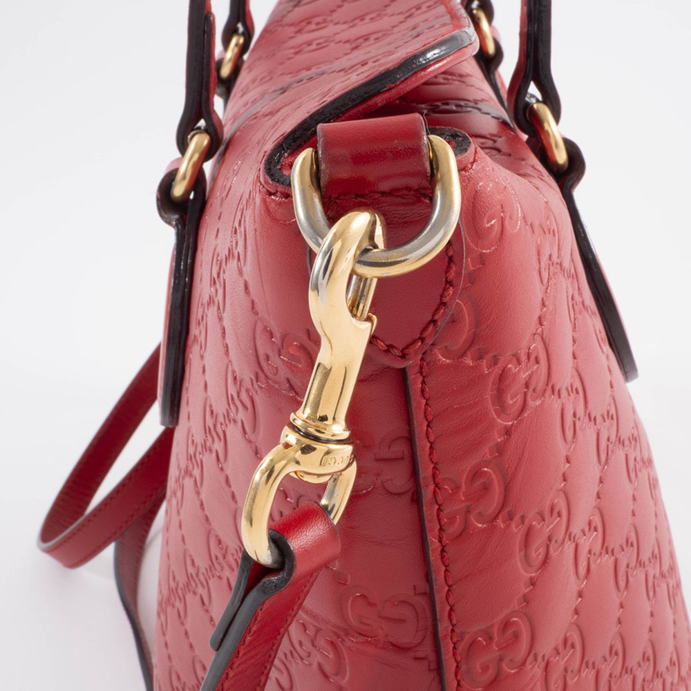 GUCCI Authentic Red Leather Tote Bag - Picture 9 of 16